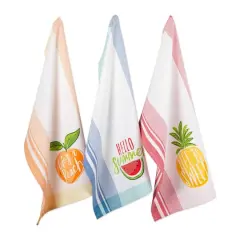 DII&reg; Hello Summer Print Dishtowel, 3ct.