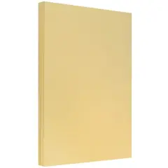 JAM Paper Recycled Legal Parchment Paper, 100 Sheets Antique Gold