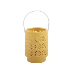 Flora Bunda&reg; 6.25" LED Pieced Star Ceramic Lantern