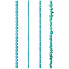 Turquoise-Dyed Howlite Beads Value Pack by Bead Landing&trade;