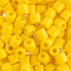 PRECIOSA Rola&trade; Opaque Czech Glass Seed Beads, 6.2mm Yellow