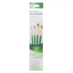 Princeton&trade; RealValue&trade; Synthetic Hair 4 Piece Brush Set