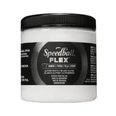 Speedball&reg; Flex&trade; 8oz. Alpine White Fabric Screen Printing Ink