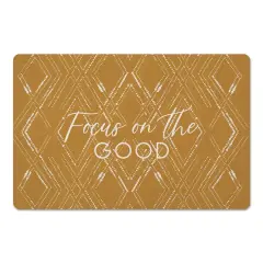 Focus on the Good Geo Diamond Floor Mat Gold