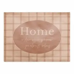 18" Always Belong Home Cotton Twill Placemat