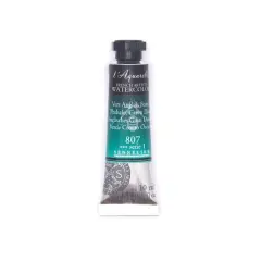 Sennelier French Artists' Watercolor, 10mL 807 Phthalo Green Deep S1