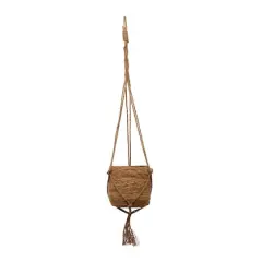 Hello Honey&reg; Straw & Jute Hanging Planter