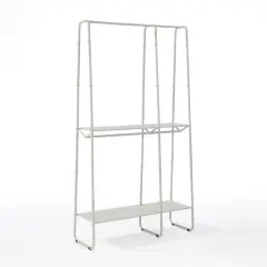 SunnyPoint Freestanding Clothes & Accessories Closet Rack White