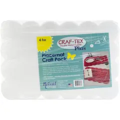Bosal Craf-Tex Double-Sided Fusible Placemat Craft Pack, 12.5" x 18.25"