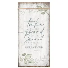 Take Up The Sword Wood Plaque