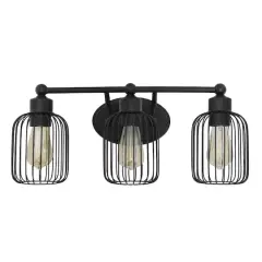 Lalia Home Ironhouse 3 Light Industrial Cage Vanity