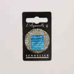 Sennelier French Artists' Watercolor Paint, Half Pan 309 Cobalt Deep