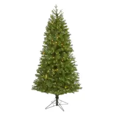6.5ft. Pre-Lit Vancouver Spruce Artificial Christmas Tree, Warm White LED Lights