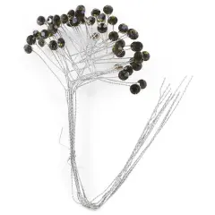 Jam Paper Floral Rhinestone Spray, 12ct. Slate