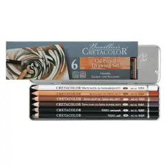 Cretacolor Oil Pencil Drawing Tin Box Set