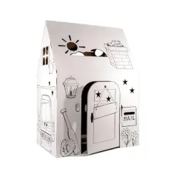 Easy Playhouse Cardboard Clubhouse