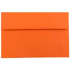 JAM Paper A7 Colored Invitation Envelopes, 50ct. Orange