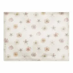 Florals Cotton Twill Placemat White