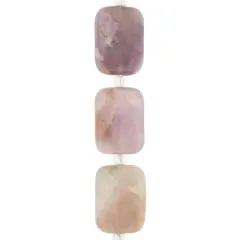Amethyst Faceted Rectangle Beads, 20mm by Bead Landing&trade;