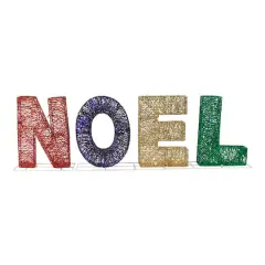 4ft. LED Multicolor Lighted Noel Outdoor Christmas Decoration