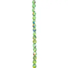 Preciosa Glass Crystal Round Beads, 4mm by Bead Landing&trade; Peridot AB