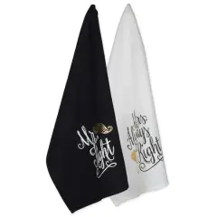 DII&reg; Mr & Mrs Printed Dishtowel Set
