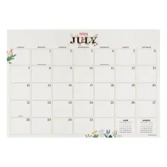 TF Publishing 2024-2025 Medium Floral Desk Pad Calendar