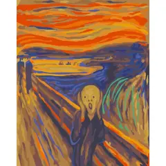 8" x 10" The Scream Paint-by-Number Kit with Wood Display Hanger by Artist's Loft&reg;