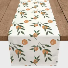 Peachy Pattern 16" x 72" Cotton Twill Runner