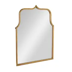 Hello Honey&reg; Antique Goldleaf Arched Floor Length Metal Framed Wall Mirror