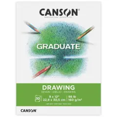 Canson&reg; Graduate Foldover Drawing Pad, 9" x 12"