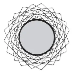 Geometric Black Wall Mirror