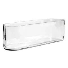 13" Clear Oval Glass Vase by Ashland&reg;