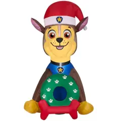 3ft. Airblown&reg; Inflatable Christmas Nick Jr.&trade; Paw Patrol Chase in Santa Hat with Wreath