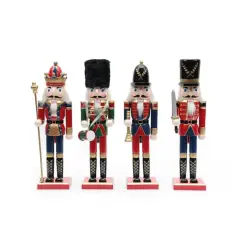 12" King & Guard Nutcrackers Set