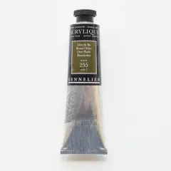 Sennelier Extra Fine Artists' Acrylic Paint, 60mL 255 Brown Ochre