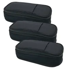 Teacher Created Resources Black Pencil Cases, 3ct.