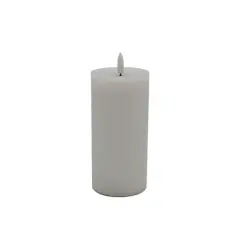 3" x 6" Flickering LED Wax Pillar Candle by Ashland&reg; White