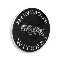 Stupell Industries Bonejour Witches Halloween Humor Wall Plaque Art