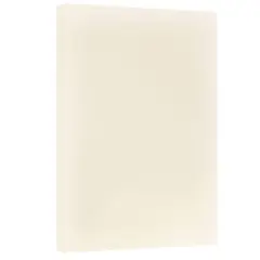 JAM Paper 11'' x 17'' 67lb. Vellum Bristol Cardstock, 50 Sheets Creme