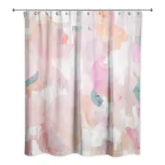 Funky Blush Misc. 71" x 74" Shower Curtain
