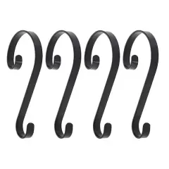 Haute Decor Stocking Scroll&reg; Matte Black Stocking Holders, 4ct.