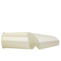 JAM Paper 6" x 50yd. Single Face Satin Allure Ribbon Ivory