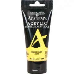 Grumbacher&reg; Academy&reg; Acrylic, 2.5oz. C254P Process Yellow