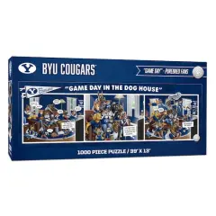 College Game Day in the Dog House 1,000 Piece Puzzle BYU Cougars
