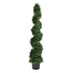 5ft. Potted Green Cedar Spiral Tree
