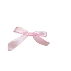 JAM Paper 2" Satin Twist Tie Bows, 100ct. Light Pink