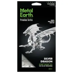 Metal Earth&reg; Silver Dragon Steel Model Kit