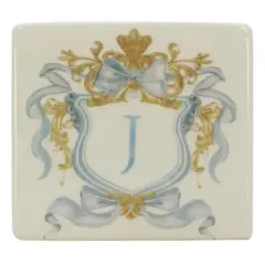 4.5" x 4" Ceramic Monogram D&eacute;cor by Ashland&reg; J