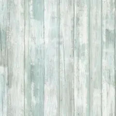 RoomMates Weathered Planks Peel & Stick Wallpaper Blue